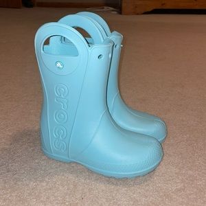 Croc rain boots.  ✨Like NEW✨